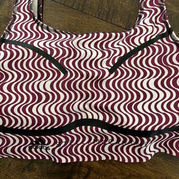 adidas by Stella McCartney Printed Training Crop Top/ size M - Picture 2 of 5